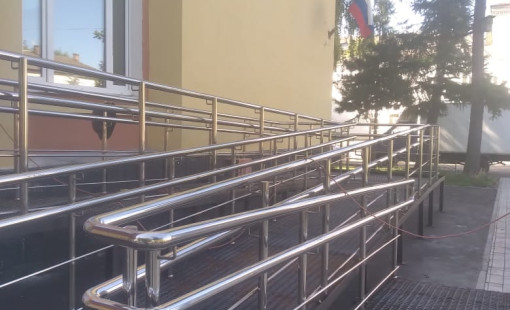 ограждение крыльца и пандуса из нержавеющей стали